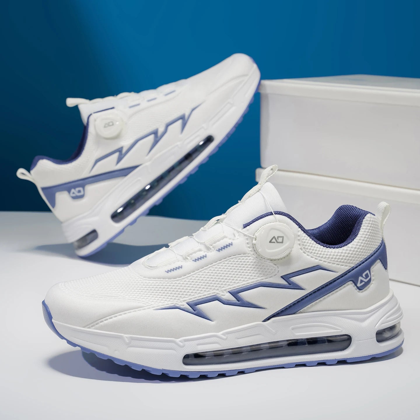Sapatilhas de corrida para homem primavera e verão — calçado outdoor para caminhada, sapatilhas de trail resistentes ao desgaste com fecho BOA, respiráveis, estilo desportivo e casual