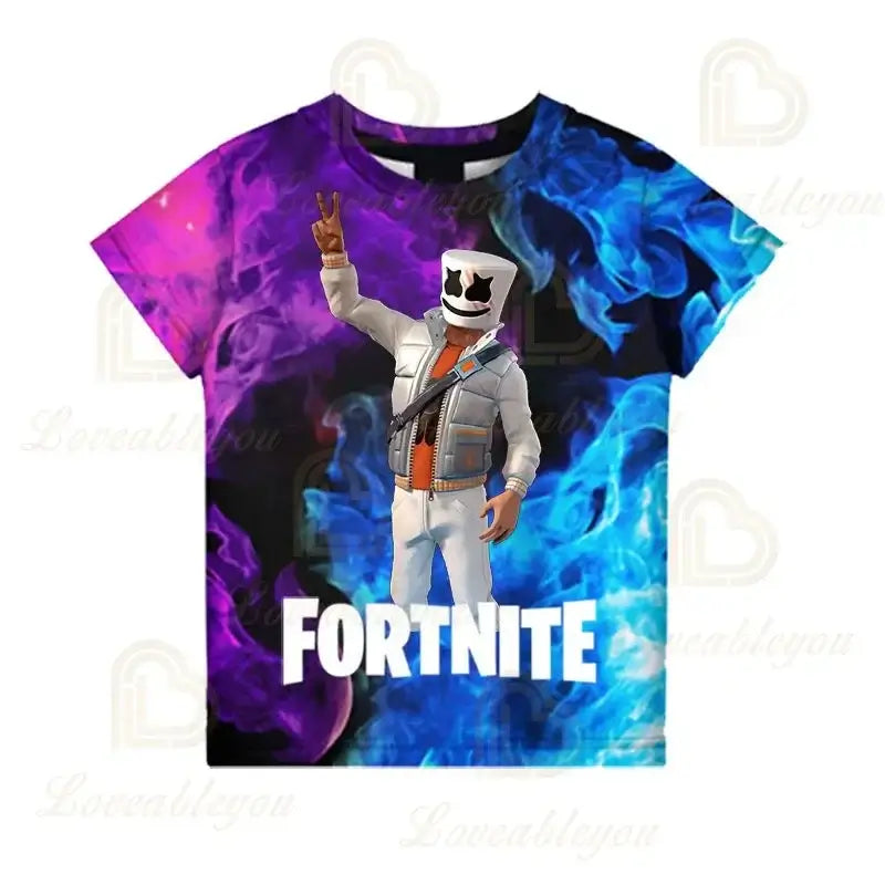 Fortnite Victory Game 3D T-shirt Babys Clothing Harajuku Tshirt Children Cute Kids  Battle Royale Hero Tops Boys Girls