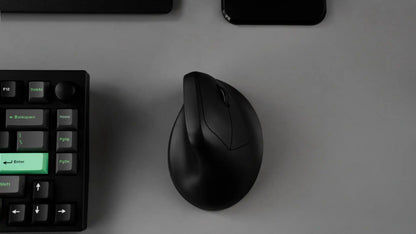 Ratón ergonómico inalámbrico Keychron M5 óptico con tasa de sondeo 8K, 2.4GHz y Bluetooth, Type-C, sensor 3950