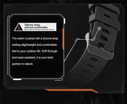 Men Fashion Outdoor Sport GPS Smart Watch Men AMOLED HD Screen Heart rate Waterproof Sport Smartwatch Man Smart Bracelet clock