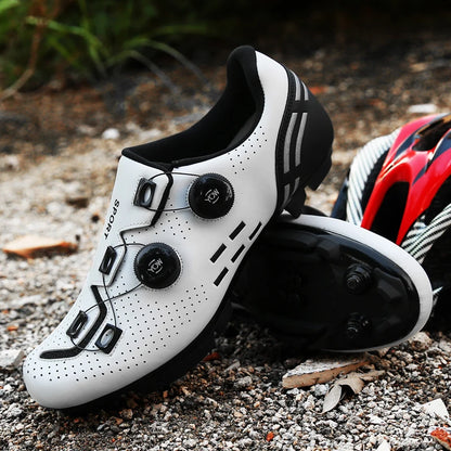 Hochwertige Fahrradschuhe für Herren, SPD, selbstverriegelnd, Rennrad-Sportschuhe, MTB-Mountainbike-Schuhe für Damen, rutschfeste Fahrradschuhe 36-47