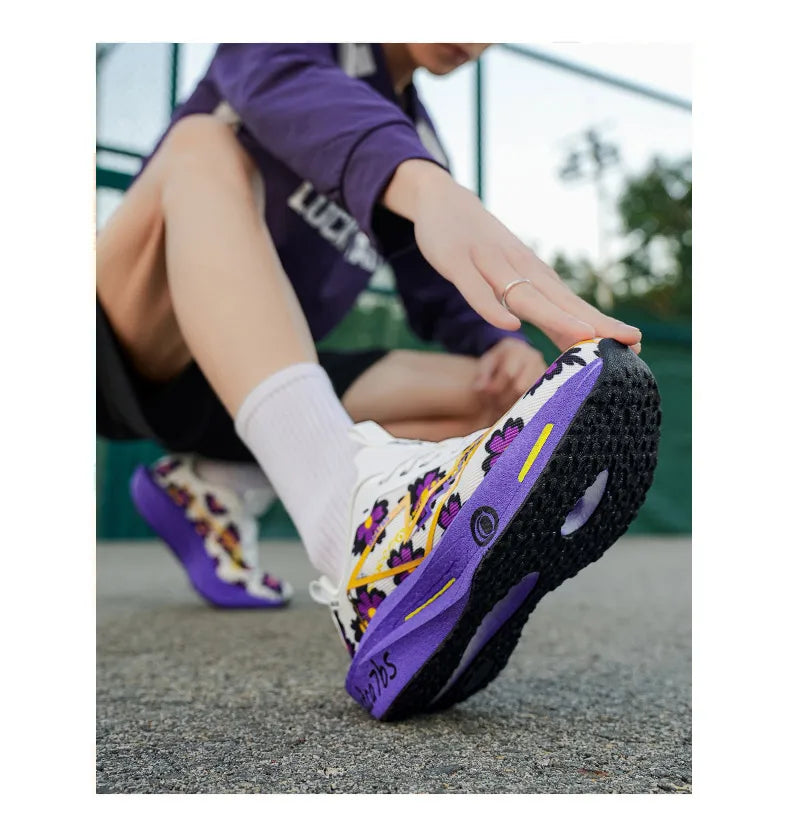 Running Shoes with Carbon Plate for Men, Marathon Sports Specialty, Breathable, Lightweight, Comfortable Athletic Outdoor Sneakers for Women