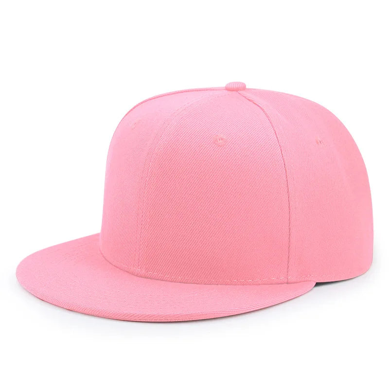 Partihandel 40 färger Justerbara platta snapback-kepsar med skärm Dam Mode Polyester Enfärgad basebollkeps Herr Hiphop Blank sportkeps