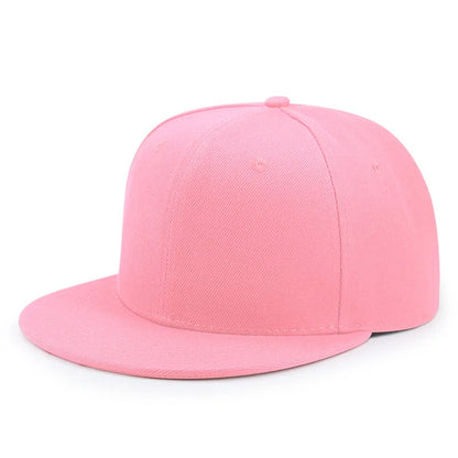 Partihandel 40 färger Justerbara platta snapback-kepsar med skärm Dam Mode Polyester Enfärgad basebollkeps Herr Hiphop Blank sportkeps