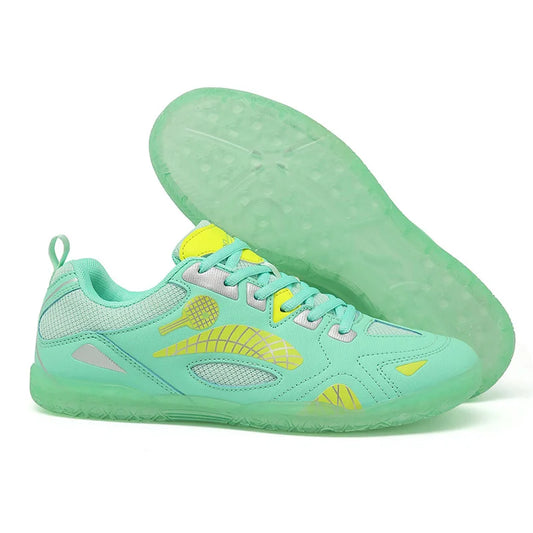 TaoBo Tischtennisschuhe für Herren, grün, Größe 36-46 – hochwertige Badminton-Sportschuhe, Trainings- und Volleyball-Sneaker