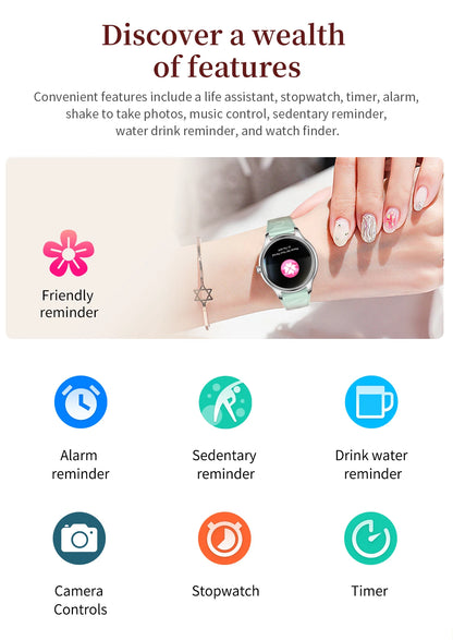 New COLMI L28 Air Ultra-thin Smartwatch 1.32 inch AMOLED Display, Women's Health Management, Exquisite Smart Watch For iOS Phone