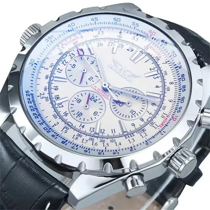 JARAGAR 212 Mechanické automatické pánské hodinky, módní, business, luxusní, s týdenním kalendářem, prémiový dárek pro muže, Reloj Hombre