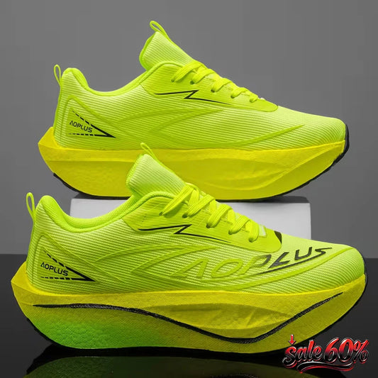 Zapatillas de running con cámara de aire 2026, placa de carbono para maratón, deportivas para hombre, transpirables y ligeras, zapatillas antideslizantes para mujer