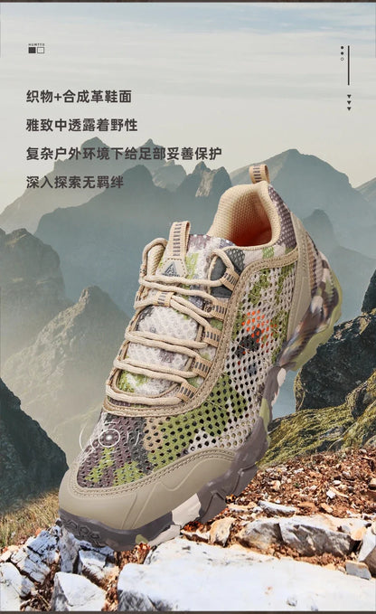 HUMTTO Chaussures pour homme : chaussures de randonnée d'été antidérapantes et respirantes, de luxe, de créateur, pour le plein air, le trekking et l'escalade, baskets pour homme