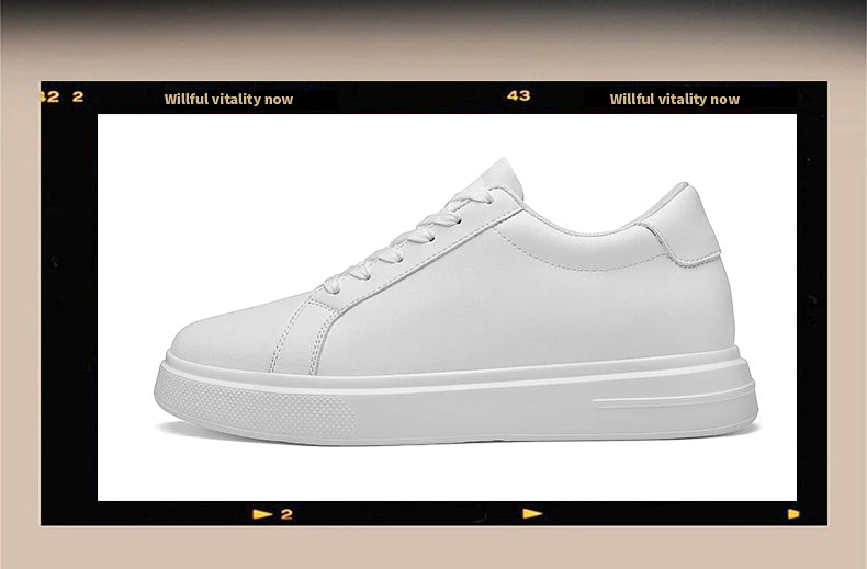 Baskets pour homme, chaussures rehaussantes, semelles rehaussantes, talons hauts de 6 à 10 cm, chaussures en cuir, chaussures de sport, chaussures pour homme
