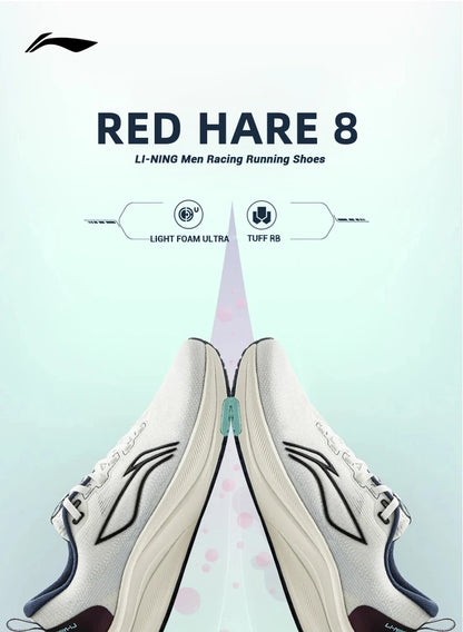 Li-Ning miesten RED HARE 8 -kilpajuoksukengät LIGHT FOAM ULTRA, heijastavat, vaimentavat ja vakaat kengät, LiNing Light -sneakerit ARPV001