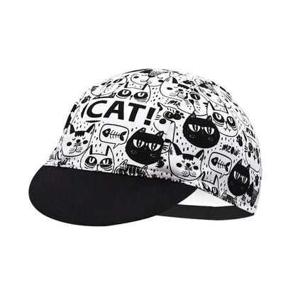 Cool style Cycling Caps Summer Breathable Sports Bicycle Hats Quick Dry Polyester Black Blue Bike Hats Classical Retro Runing