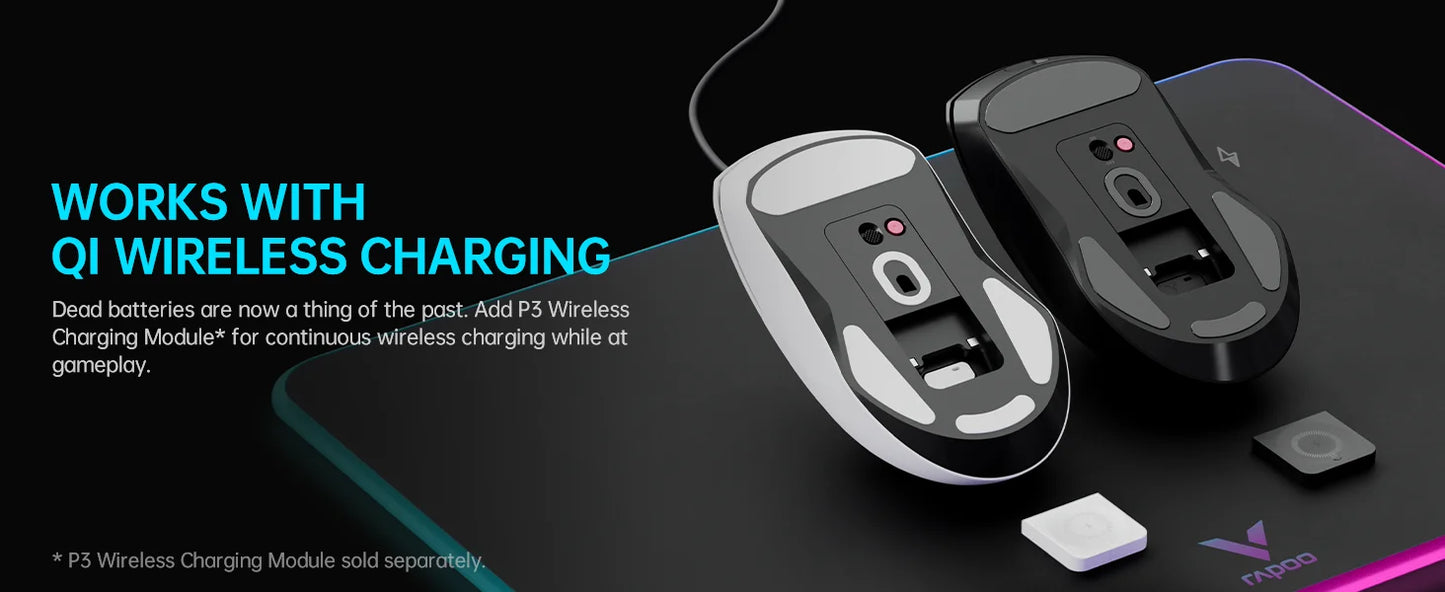 Rapoo VT9PRO/VT9Air 4K Wireless Gaming Mouse Superlight 26000DPI 4KHz Polling Rate 0.25ms Response Time 180H BatteryLife PAW3398