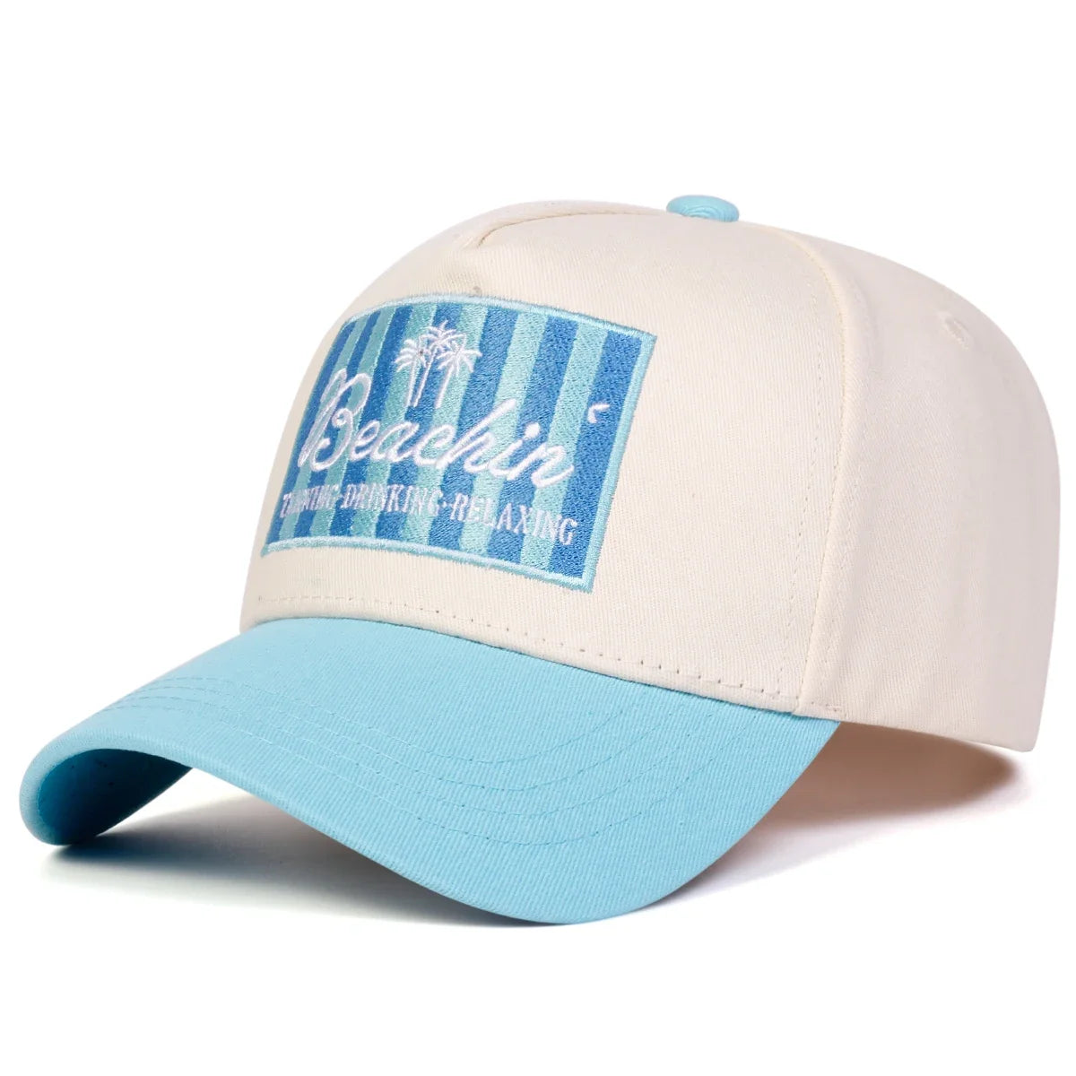 Unisex BEACHIN Κασκέτα μπέιζμπολ με κεντημένα γράμματα Άνοιξη Φθινόπωρο Υπαίθρια Ρυθμιζόμενα Κασκέτα για καθημερινή χρήση Κασκέτα αντηλιακή Αθλητική κασκέτα