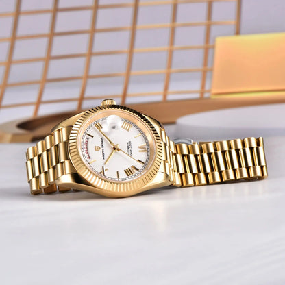 PAGANI DESIGN Men's Watches DD40 Gold White Luxury Automatic Watch Men Japan Movt Date Week Mechanical Watches For Men 2026 New