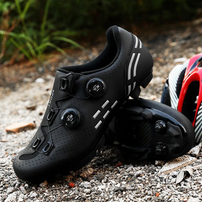 Hochwertige Fahrradschuhe für Herren, SPD, selbstverriegelnd, Rennrad-Sportschuhe, MTB-Mountainbike-Schuhe für Damen, rutschfeste Fahrradschuhe 36-47
