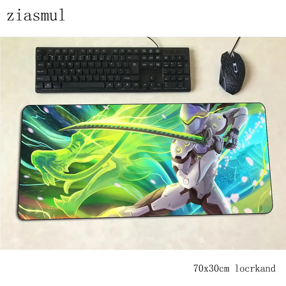 Overwatch-hiirimatto pelaajalle, upea 70x30cm gaming-hiirimatto PC:lle, kannettavalle ja työpöydälle, pelihiirimatto, esteettinen pelaajamatto, gamepad