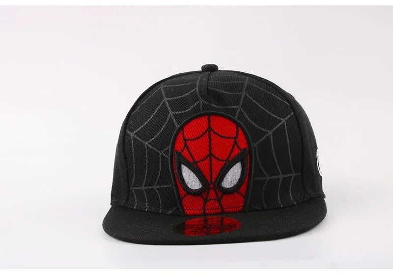 *2026 Anime Cartoon Spiderman Hats for Kids Toddler Baby Baseball Cap Spring Summer Children's Snapback Hip Hop Adjustable Caps