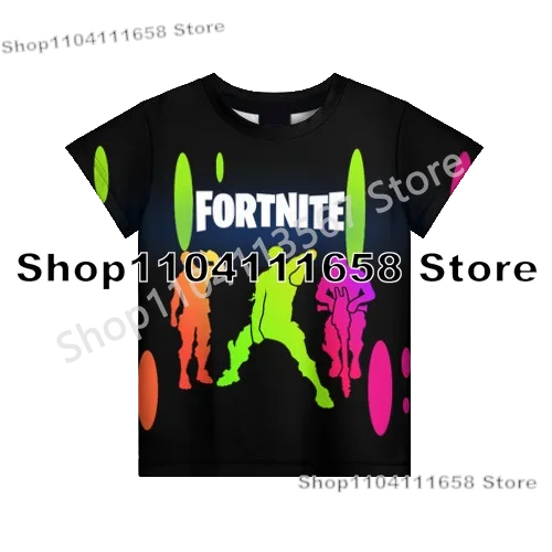 Presentes de Aniversário T-shirt F-Fortnite 3D Print Banana Peely Team Leader Bear para Homem, Tee Battle Royale Gaming, Top de Verão