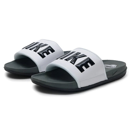 „Nike Offcourt Slide“ vyriški šlepetės, patogūs ir lengvi sandalai, skirti nešioti tiek patalpose, tiek lauke, paplūdimio batai Bq4639-001