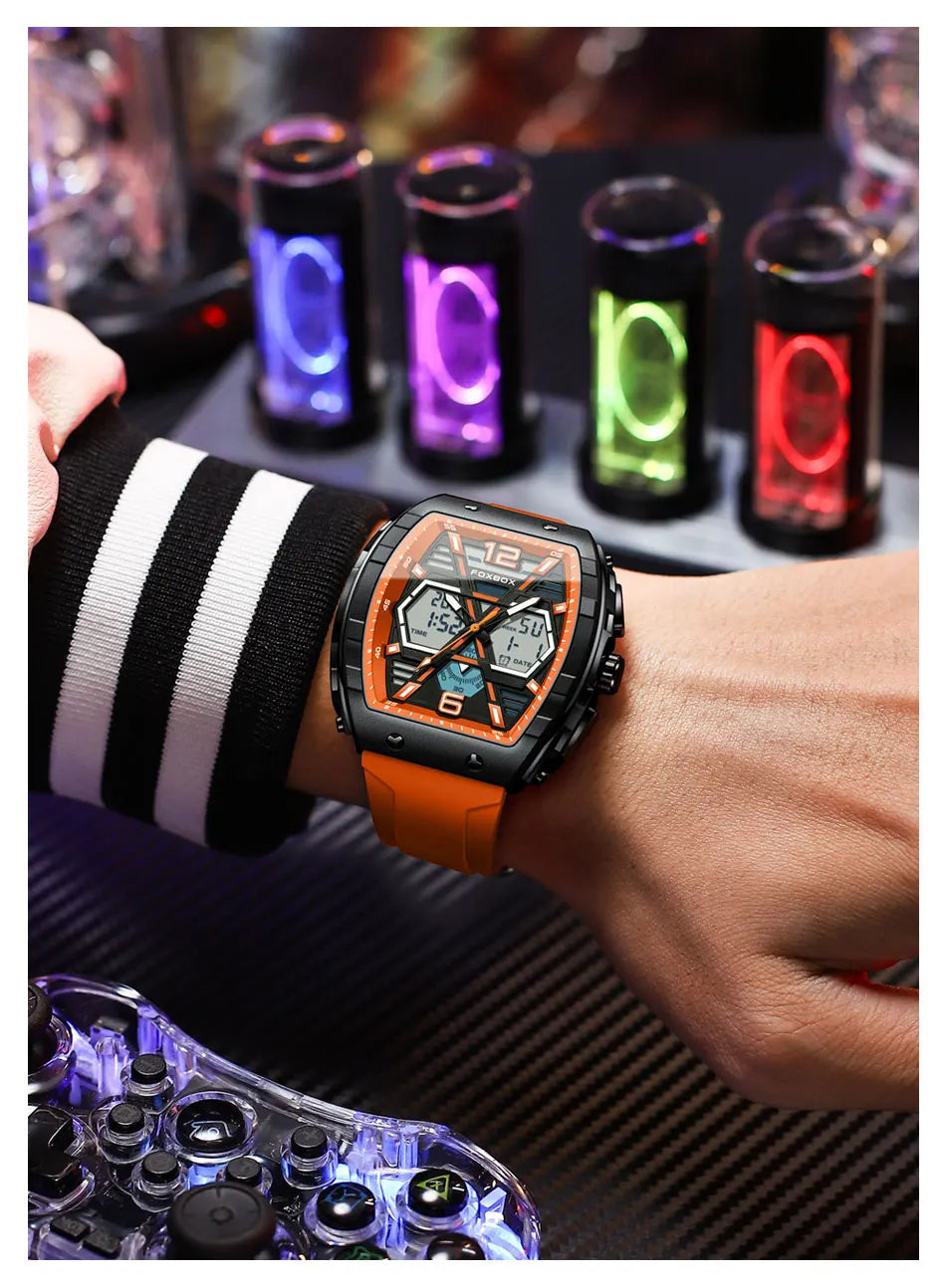 LIGE Digital Men Military Watch 50m Waterproof Wristwatch LED Quartz Clock Sport Watch Male Big Watches Men Relogios Masculino