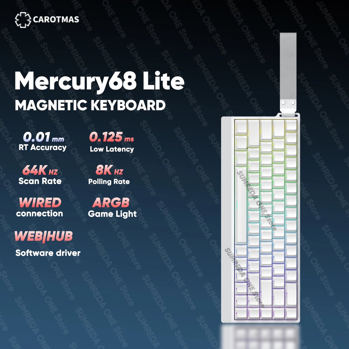 IROK Carotmas Mercury68 Max mars68 pro Mercury 68 teclado mecánico magnético gaming Rapid Trigge 0.001 8K con cable para gamers