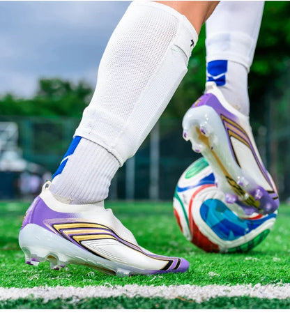 Nouvelles chaussures de football pour hommes, chaussures de football de haute qualité pour l'entraînement, crampons pour terrain gazonné, baskets très vendues, chaussures de futsal pour matchs en salle, antidérapantes po
