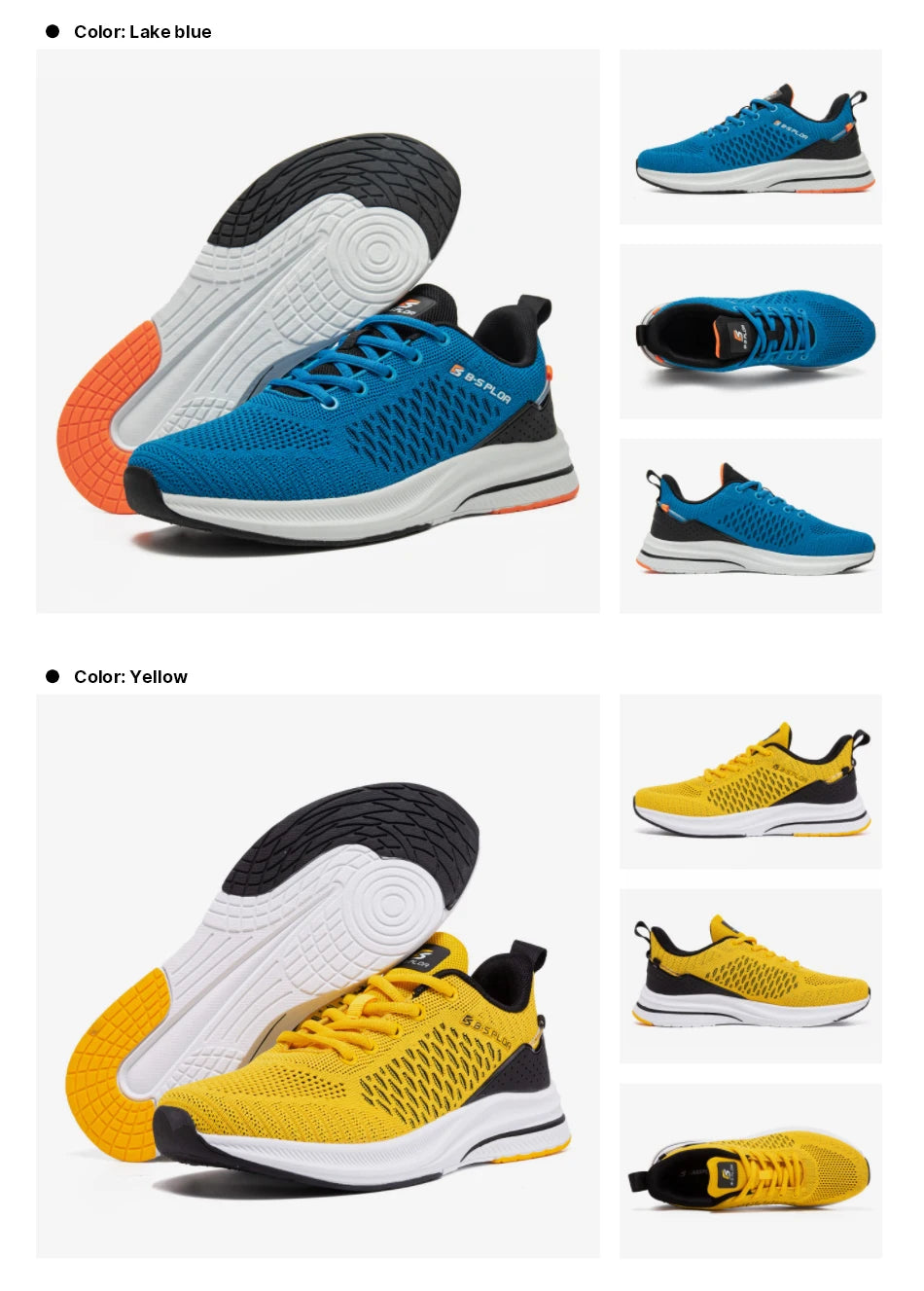 Pantofi de alergare ușori Baasploa pentru bărbați – Pantofi sport casual de designer, din plasă, cu șireturi, pentru bărbați, confortabili, pentru sporturi în aer liber și tenis