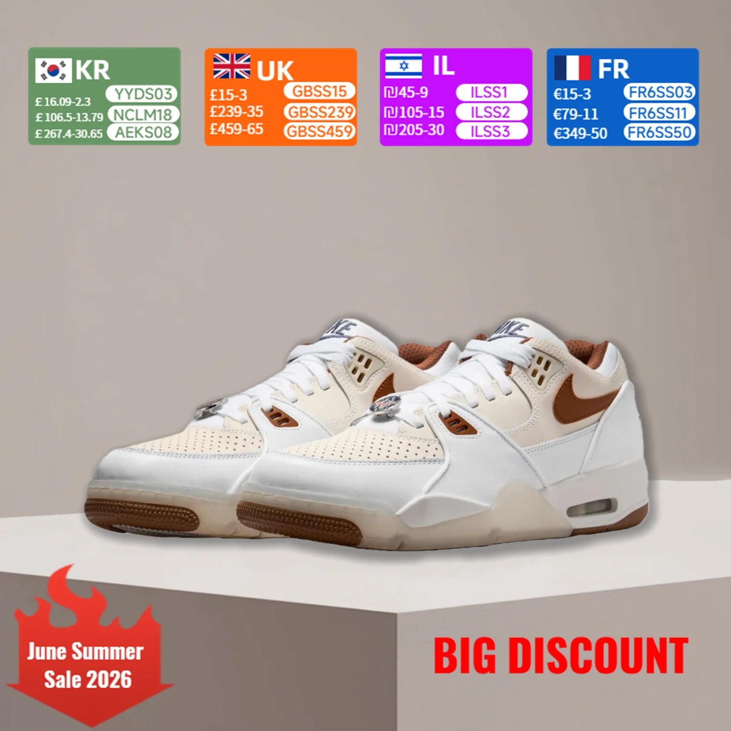NIKE Men's AIR FLIGHT '89 LOW Athletic Casual Sneakers Skate Shoes Basketball Shoes IB8866121