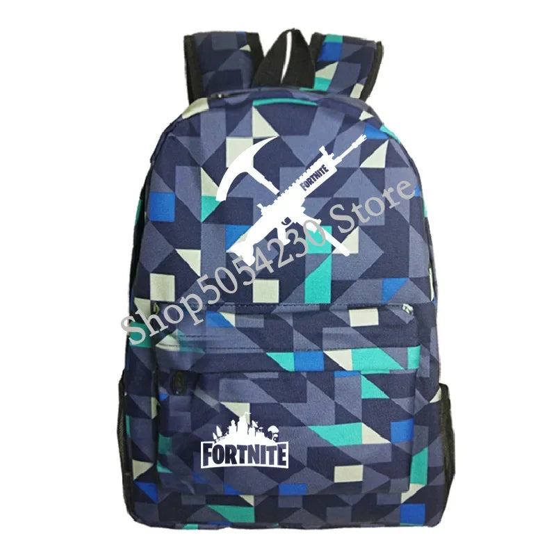 Fortnite Children's Backpack Large Capacity Bolsa Escolar High Quality Waterproof Men Women Victory Game Stationary Kid Rucksack