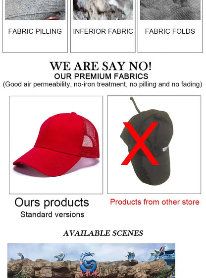 Gorras de béisbol al por mayor para hombre, gorras casuales, gorras de malla para mujer, gorras unisex con logotipo personalizado, gorras bordadas