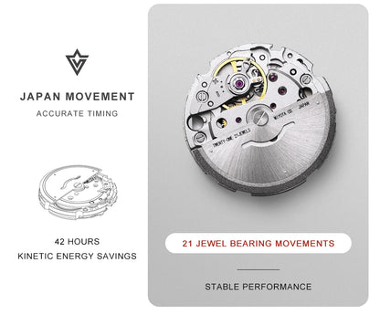 NEW 2025 CADISEN Mens Watches Mechanical Wristwatch For Men Automatic Watch Men Japan 8215 Ceramic Bezel 10Bar Waterproof Clock