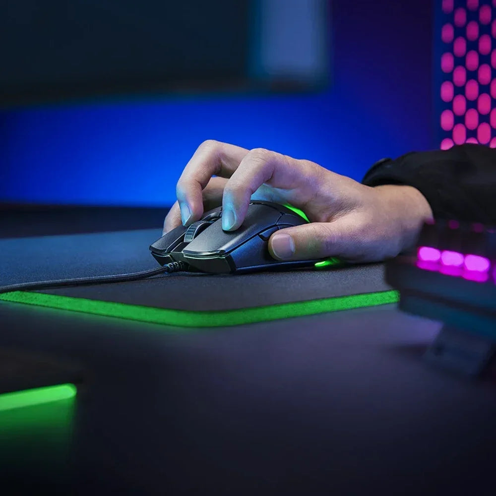 Razer nytårsgave Thunder Snake Viper Mini kablet e-sport-gamingmus til computer og laptop med RGB-lys, til små hænder