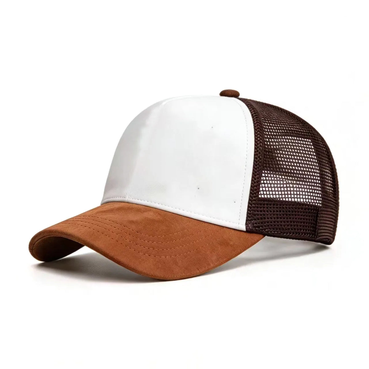 Summer Mesh Baseball Cap Women Men Solid Suede Cap Patch Snapback Hat Casual Breathable Unisex Street Hip Hop Trucker Caps