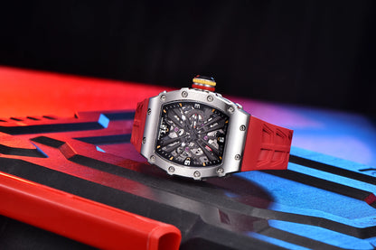 Reloj de cuarzo para hombre PAGANI DESIGN 2026 nuevo, movimiento VH65, esfera esqueleto, resistente al agua 100M, deportivo rectangular, cristal de zafiro