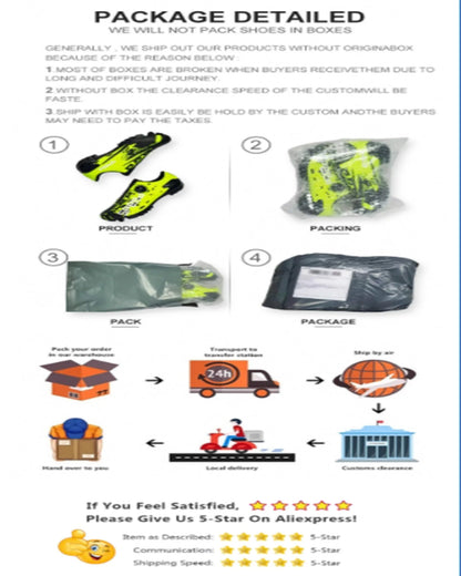 Nuevas zapatillas de fútbol para hombre y mujer, calzado deportivo para interior y exterior con tacos largos y tacos fragmentados para entrenamiento de fútbol en césped sintético