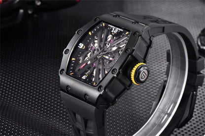PAGANI DESIGN PD1738 Men Quartz Watches 42MM VH65 Black Case Sapphire Stainless Steel 50M Waterproof Wristwatch Watch for Men
