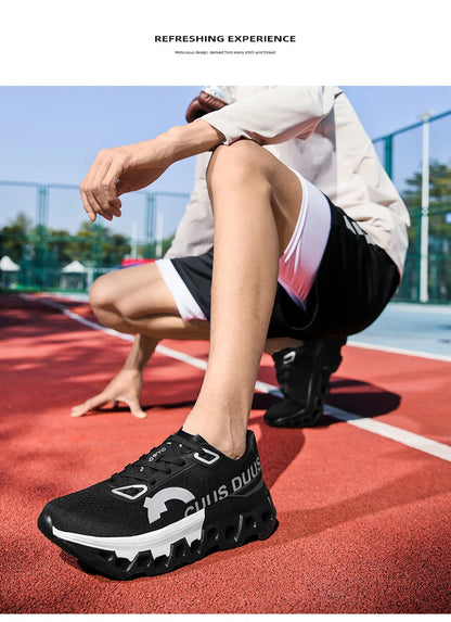 Herren-Laufschuhe Offroad-Schuhe Dämpfende Jogging-Schuhe Rutschfeste atmungsaktive Mesh-Luxusschuhe Outdoor-Paar-Trainer Renn-Sneaker