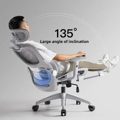 Multifunkčná kancelárska stolička, počítačová stolička, polohovateľné kreslo, ergonomická stolička na oddych, otočná e-športová stolička