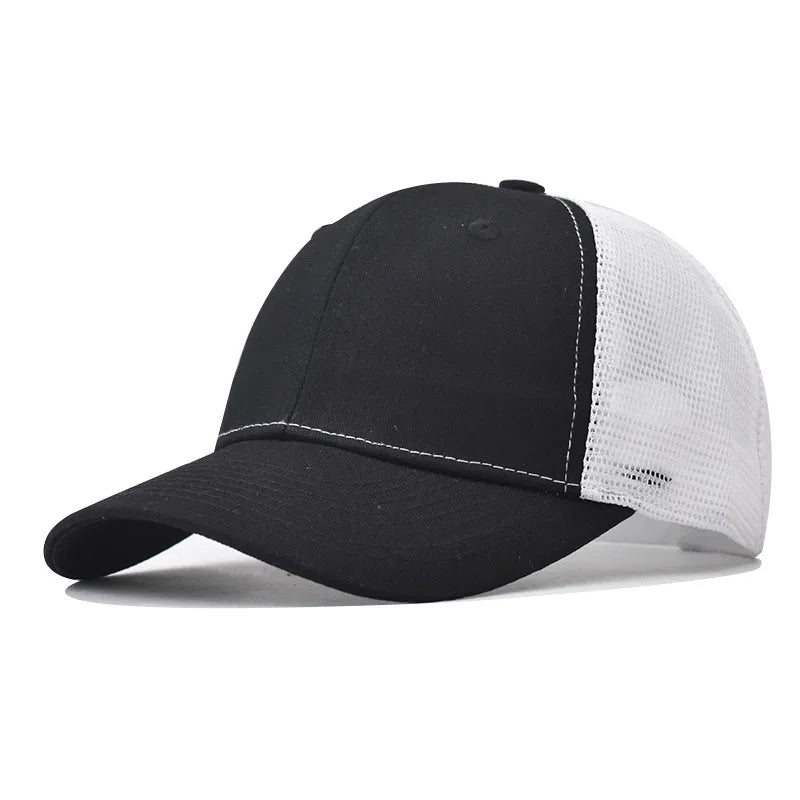 Baseball Cap Adult Net cap Shallow curved eaves Hat Unisex Summer hat Breathable hat shade Spring Autumn Cap Hip Hop Fitted Cap