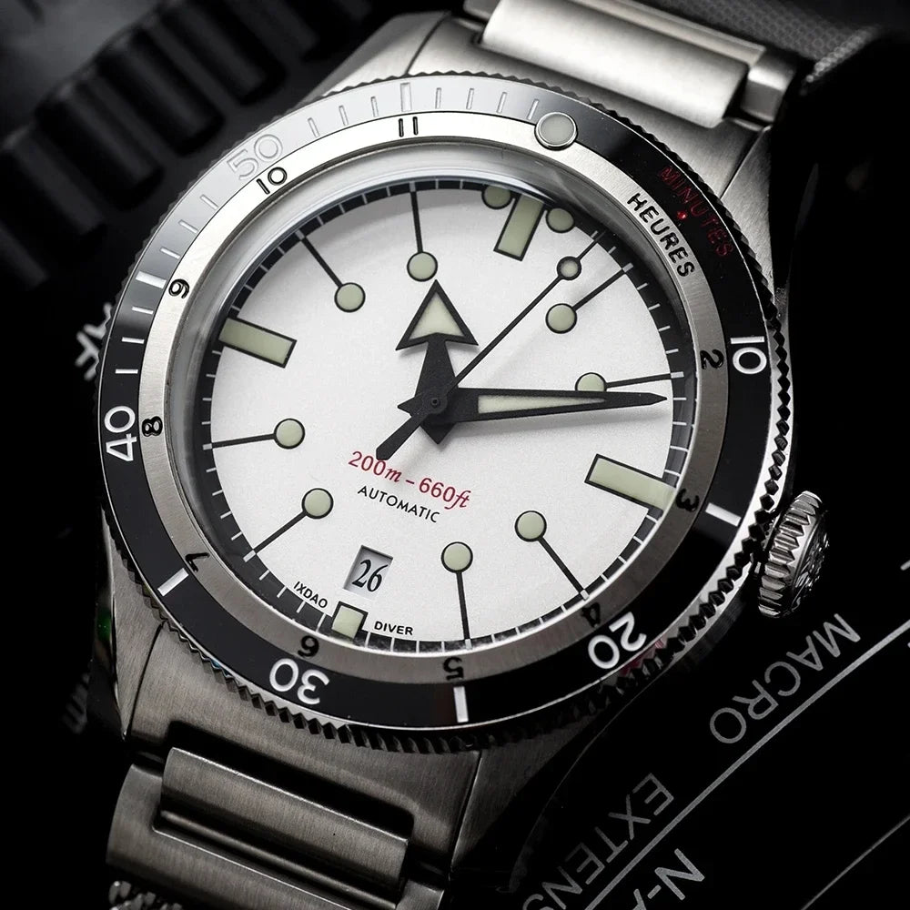 IX&DAO IPOSE Watch 5303 ETA-2824 Movement Automatic Mechanical GMT Sport Retro Diving Casual Dress 200m Waterproof Men Watches