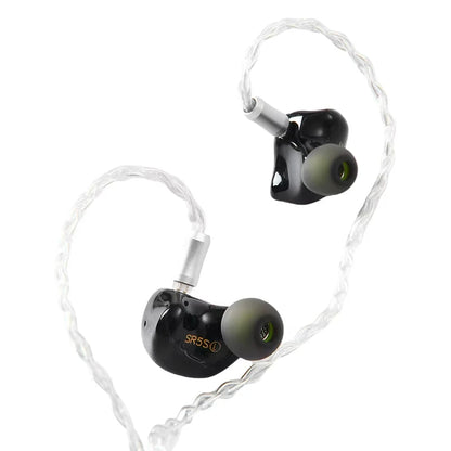 Son Rhyme SR5S Knowles 4Ba + 1Dd hybride écouteur 2Pin 0.78mm Hifi Audiophile dans l'oreille moniteur Iems avec câble modulaire 3.5Mm/4.4Mm