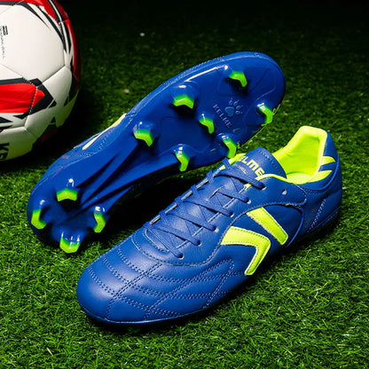 KELME FG Soccer Shoes Original Cow-Skin Sneakers Men Professional Grass Non-Slip Sports Training Football Boots ZX80011018