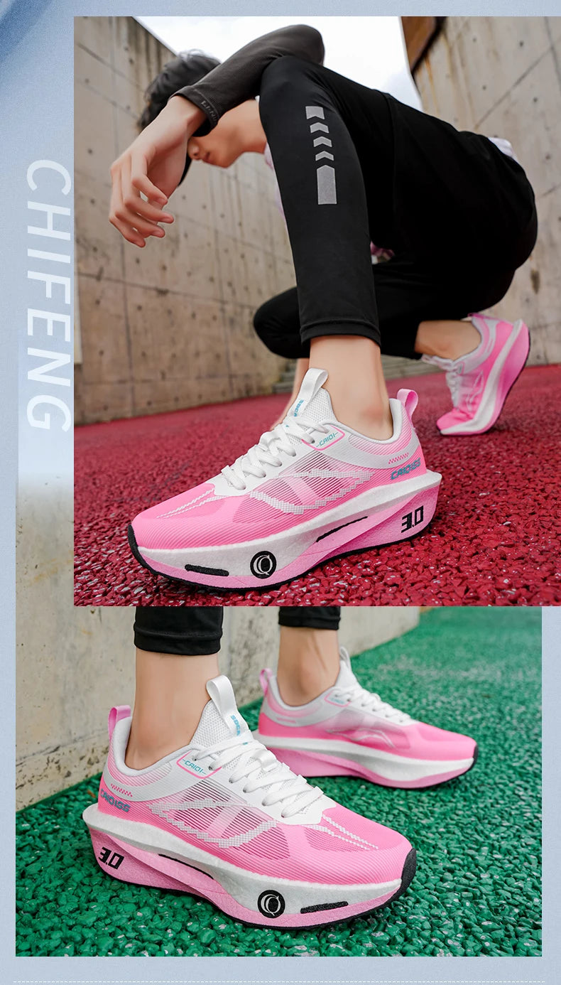 Running Shoes Carbon Plate Marathon Men Sports Specialty Breathable Lightweight Women's Comfortable Athletic Outdoor Sneakers