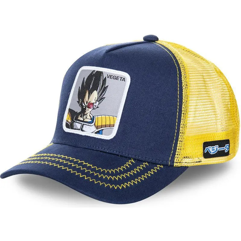 Dragon Ball Styles Anime Son Goku Bomuld Ny baseballkasket til mænd og kvinder Hip Hop Far Justerbar mesh-kasket Trucker-kasket