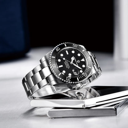 New PAGANI DESIGN Diving Automatic Mechanical Watch Luxury Sports Waterproof Watch Stainless Steel Sapphire Luminous Watch for Men