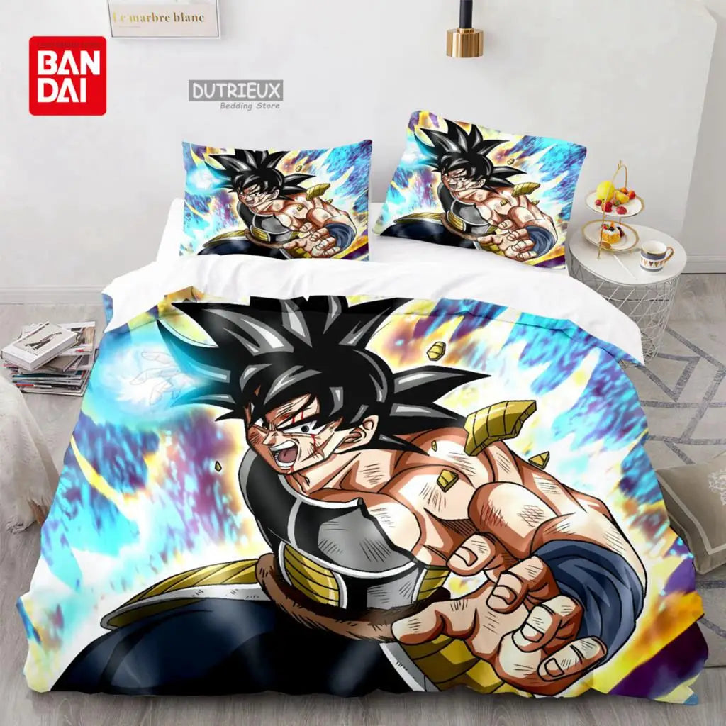 Japanese Anime Dragon Ball Duvet Cover Goku Bedding Sets For Boys Kids Teens Quilt Cover Pillowcases Children Christmas Gift
