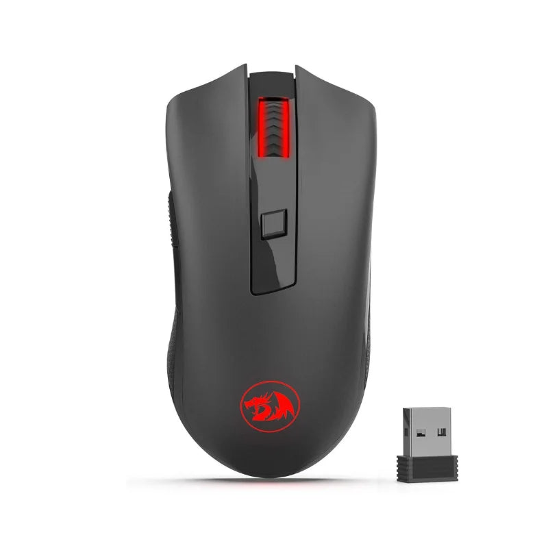 Redragon M652 оптична безжична мишка 2.4G с USB приемник, преносима мишка за гейминг и офис, 5 регулируеми нива на DPI