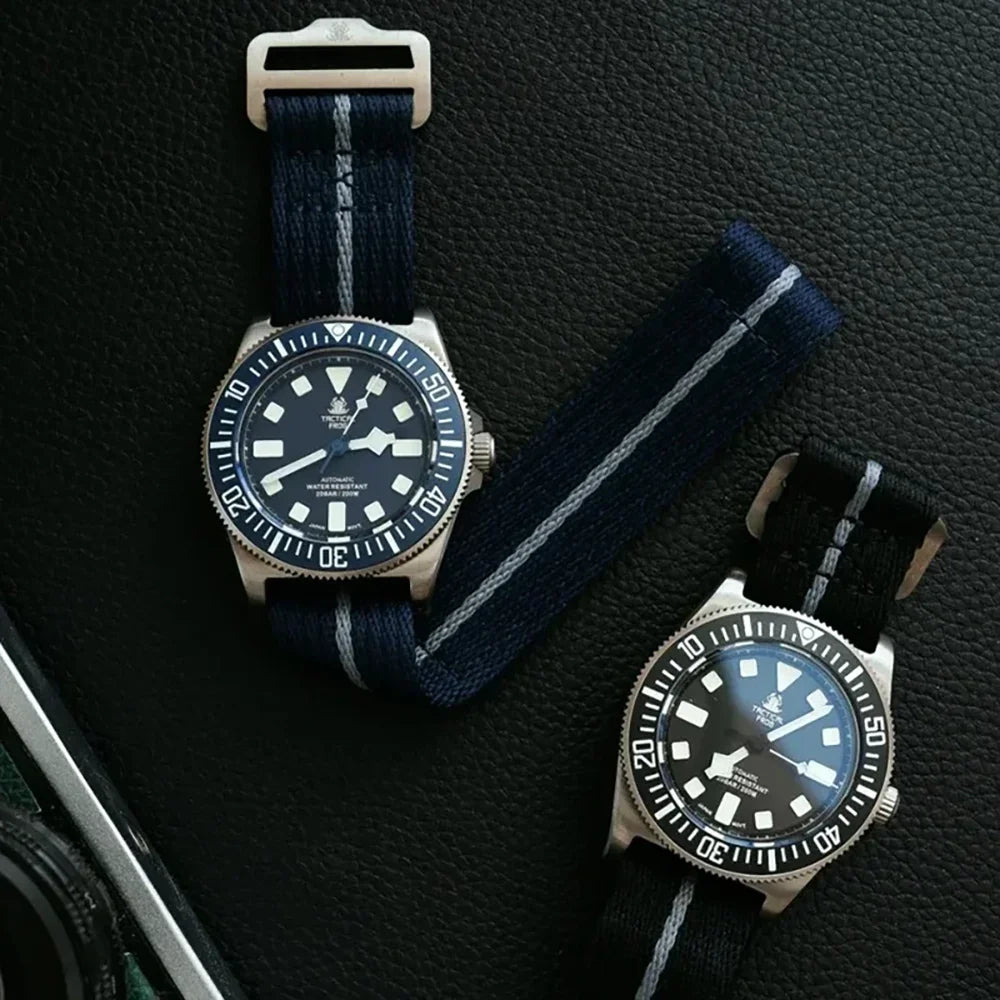 Tactical Frog FXD V4 Mechanical Watch NH35 Automatic Movement Titanium Mens Watches 200m Waterproof Sapphire Luminous 42mm Watch