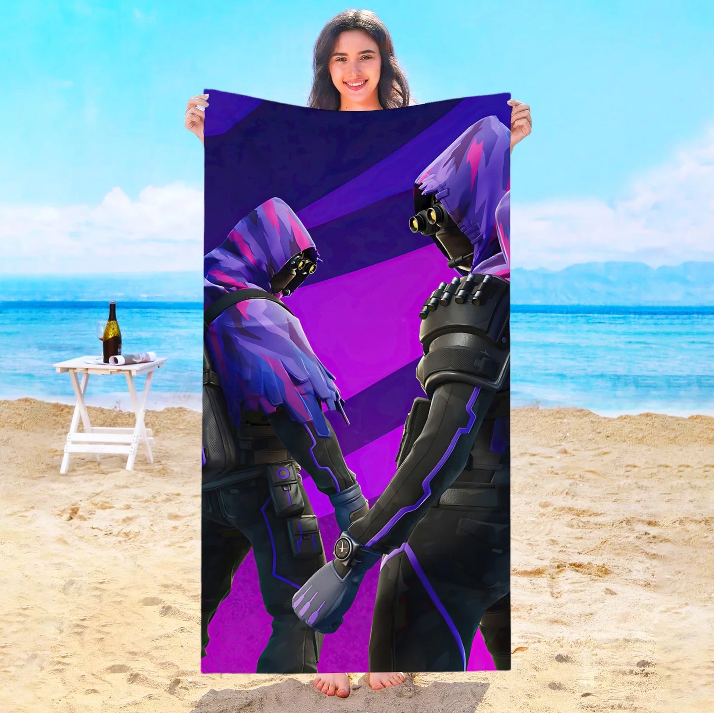 Game F-Fortnites Beach Towel Hotel Towels Bathroom Sauna Spa Playa Travel Swimming Pool For Home Baby Bath Microfiber Gym Shower